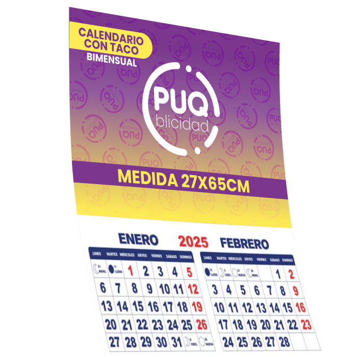 Mockup Calendario TACO BI